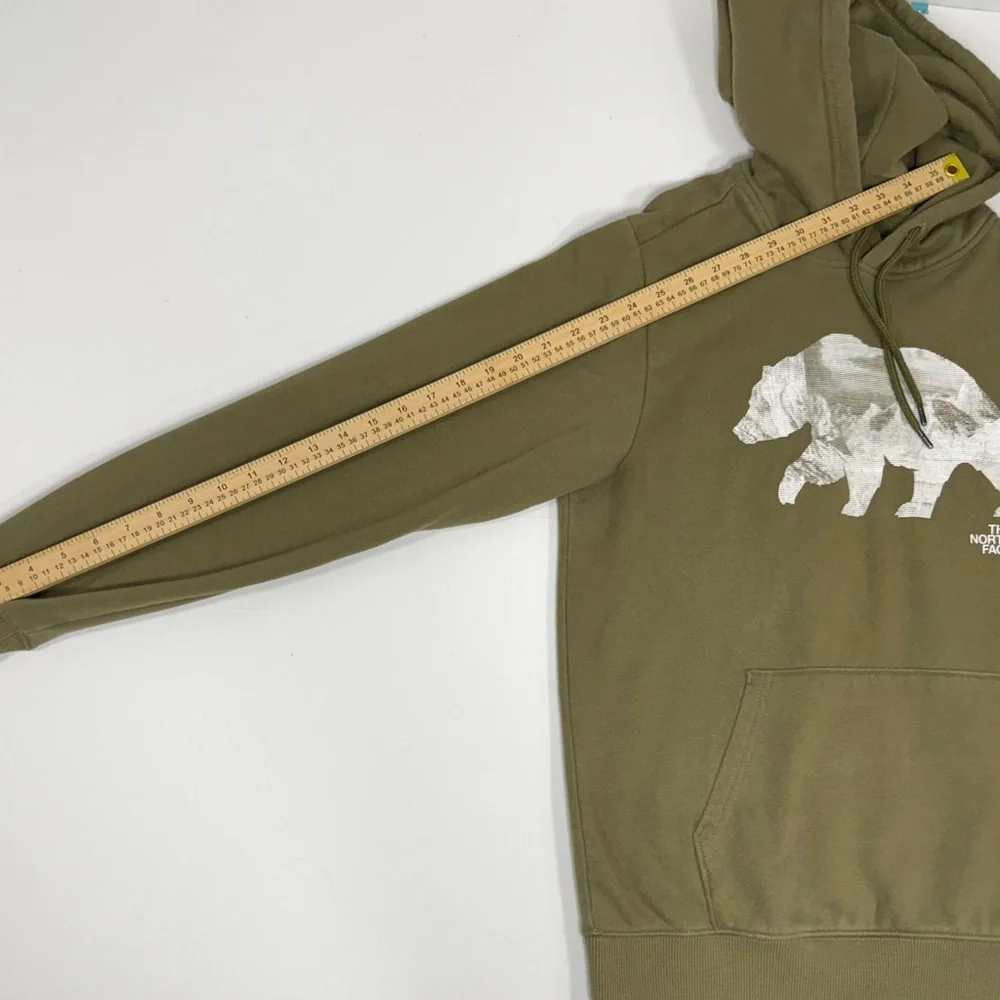 Gorpcore The North Face Olive Khaki Bear Mountain Graphic Hoodie Size‎ S Small